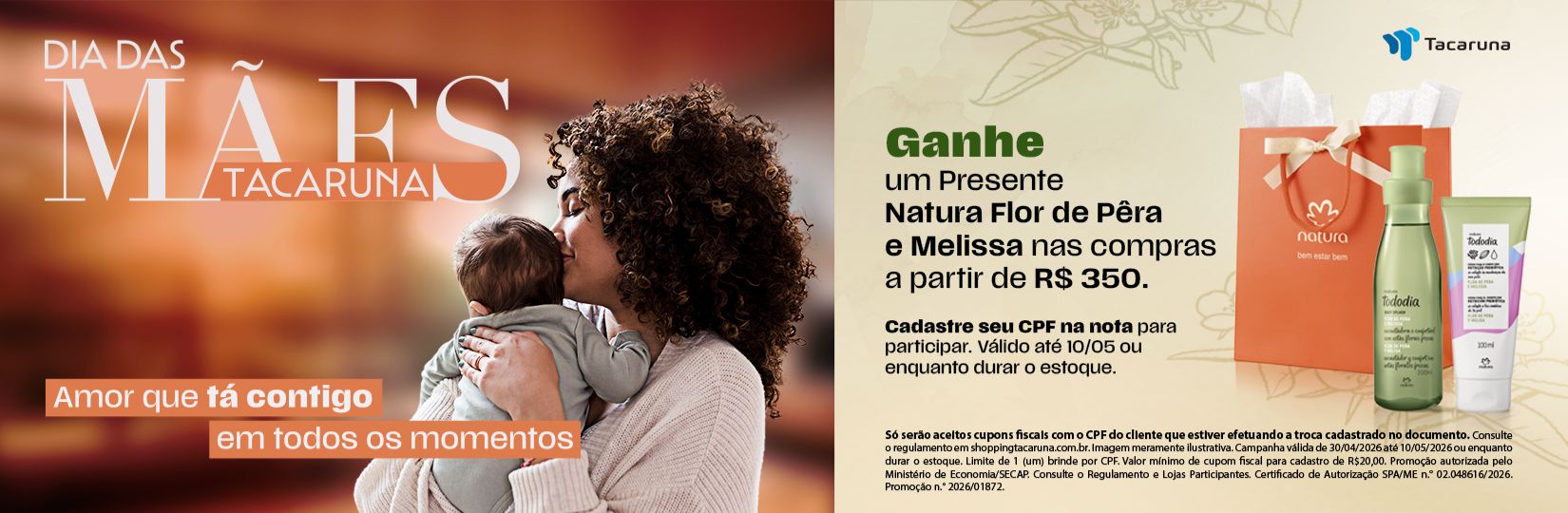 Dia das M&atilde;es Tacaruna